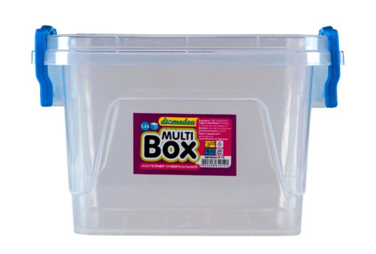 Контейнер універсальний Multi-Box 1,2 л (A-12) квадратний з ручками