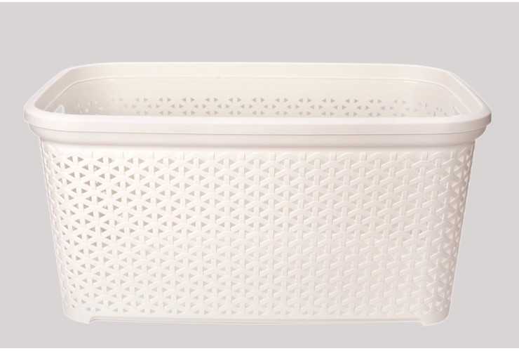 Basket without lid with frame 50 l milky (K2-010)