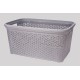 Корзина без крышки с рамкой 50 л серый (K2-130)