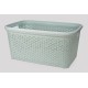 Корзина без крышки с рамкой 50 л светло-фисташковый (K2-374)