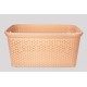 Корзина без крышки с рамкой 50 л бежевый (K2-406)
