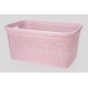 Корзина без крышки с рамкой 50 л пудровый (K2-805)