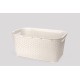 Корзина без крышки 26 л молочная (K5-010)