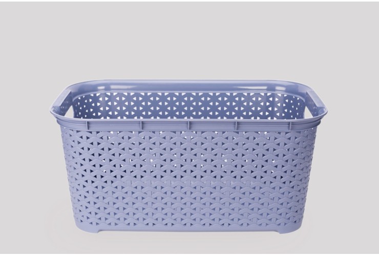 Корзина без крышки 26 л серо-голубой (K5-121)