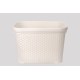 Корзина без крышки с рамкой 30 л молочный (K4-010)