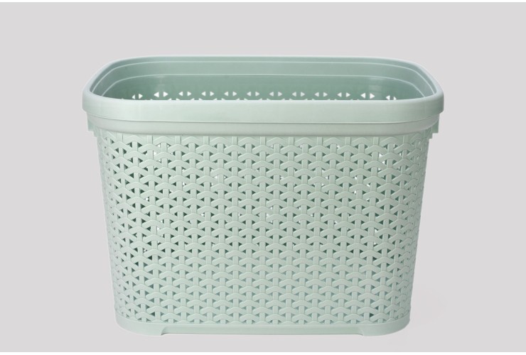 Корзина без крышки с рамкой 30 л светло-фисташковый (K4-374)
