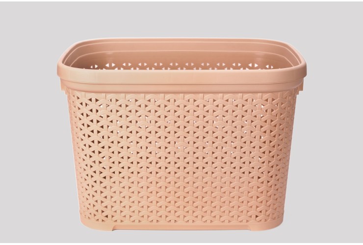 Корзина без крышки с рамкой 30 л бежевый (K4-406)