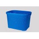 Корзина без крышки с рамкой 30 л голубой (K4-439)