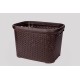 Корзина без крышки с рамкой 30 л коричневый (K4-534)