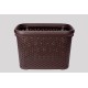 Корзина без крышки с рамкой 30 л коричневый (K4-534)