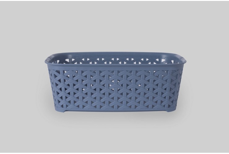 Корзинка без крышки 3 л серо-голубой (K10-121)