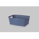 Корзина без крышки 1,6 л серо-голубой (K9-121)