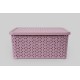 Корзинка с крышкой 10 л пудровый (K13-805)