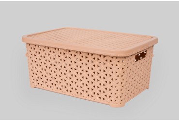 Корзина с крышкой низкая 6 л (K12-406)