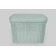 Корзина с крышкой 30 л светло-фисташковый (K14-374)